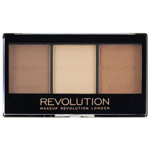 Paleta pentru Contur - Makeup Revolution Ultra Sculpt & Contour Kit, nuanta Ultra Light/Med C04 PREV