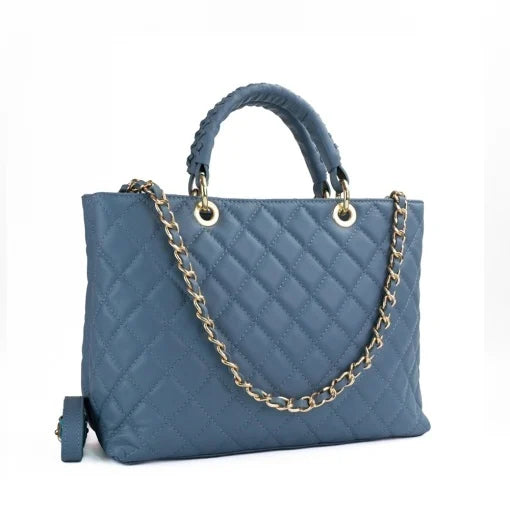 Poseta piele naturala  1317 BLUE