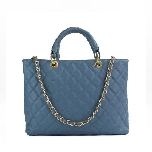 Poseta piele naturala  1317 BLUE
