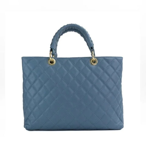 Poseta piele naturala  1317 BLUE