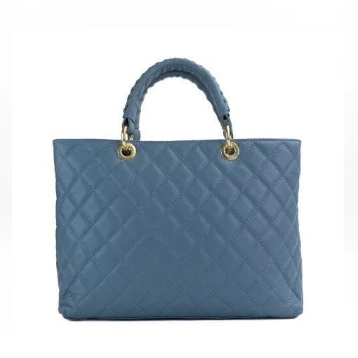 Poseta piele naturala  1317 BLUE