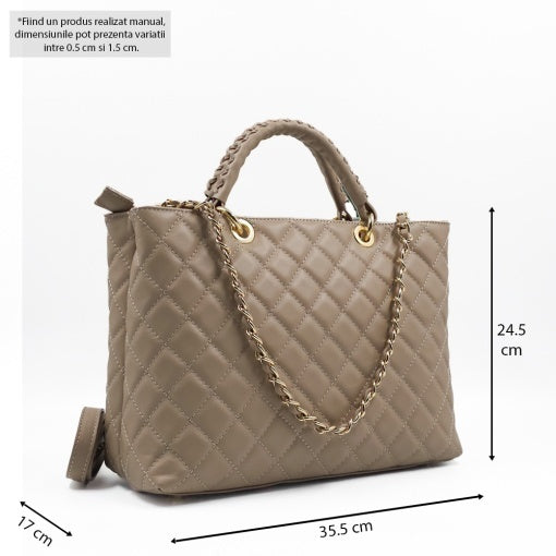 Poseta piele naturala  1323 CREM
