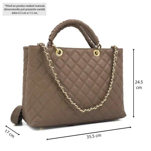 Poseta piele naturala  1327 TAUPE