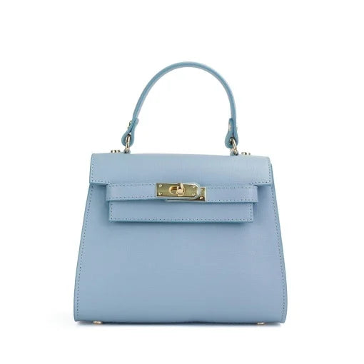Poseta piele naturala  1307 BLUE