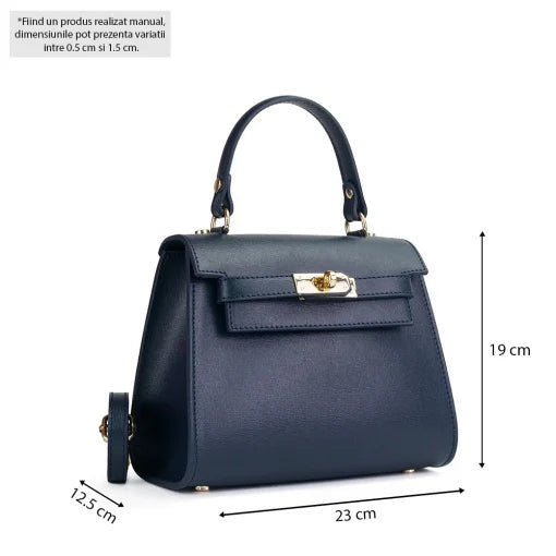 Poseta piele naturala  1314 NEGRU