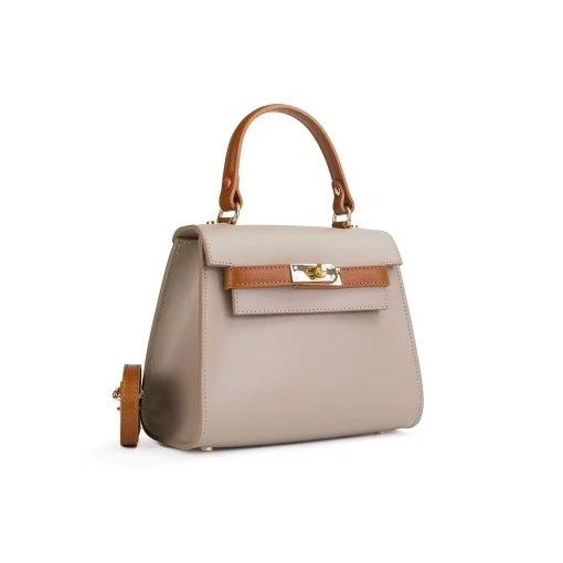 Poseta piele naturala  1312 CREM/CAMEL