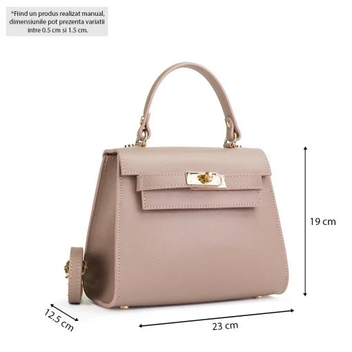 Poseta piele naturala  1315 ROZ