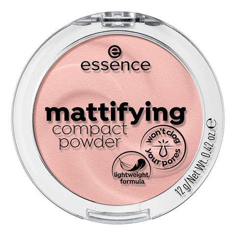 Pudra compacta matifianta light beige 10 Mattifying compact powder, 12 g - Shiny Beauty