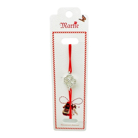 Martisor bratara trifoi cu pietre