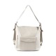 Poseta piele naturala tip rucsac Bej - Shiny Beauty