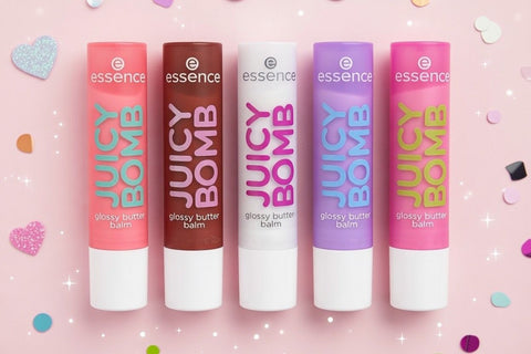 Essence Set 5 sortimente Juicy Bomb Glossy Butter Balm - Shiny Beauty