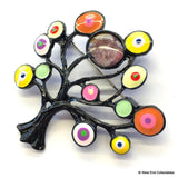 Brosa din aliaj color copacul vietii v18