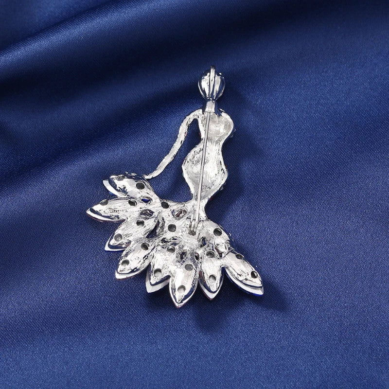 Brosa din aliaj balerina color v25