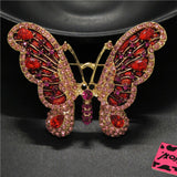 Brosa din aliaj fluture color v24