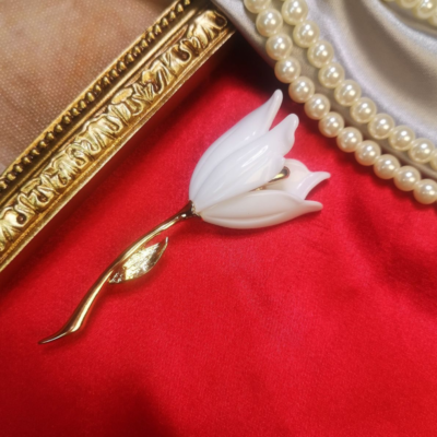 Brosa din aliaj color lalea v21