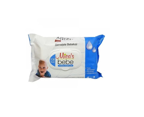 Servetele Umede Micas Bebelusi Sensitiv Cu Capac 108buc