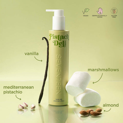 LAPTE CORP Seventeen Body Silk , Pistach Deli 250ml - Shiny Beauty