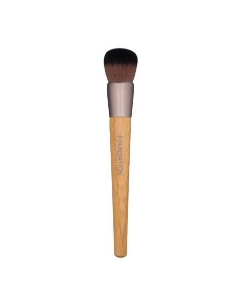 Aplicator MAKE-UP Pensula Fond de Ten Foundation Brush Bamboo Handle  Seventeen