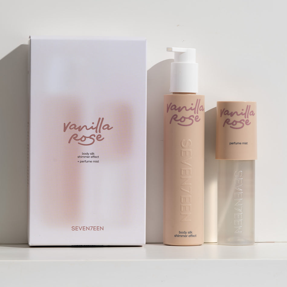 Pachet Seventeen Vanilla Rose Body Silk+Apa De Toaleta PARFUM SEVENTEEN