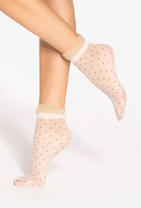 Sosete Gatta Spring Vibes 15 den visone-gold
