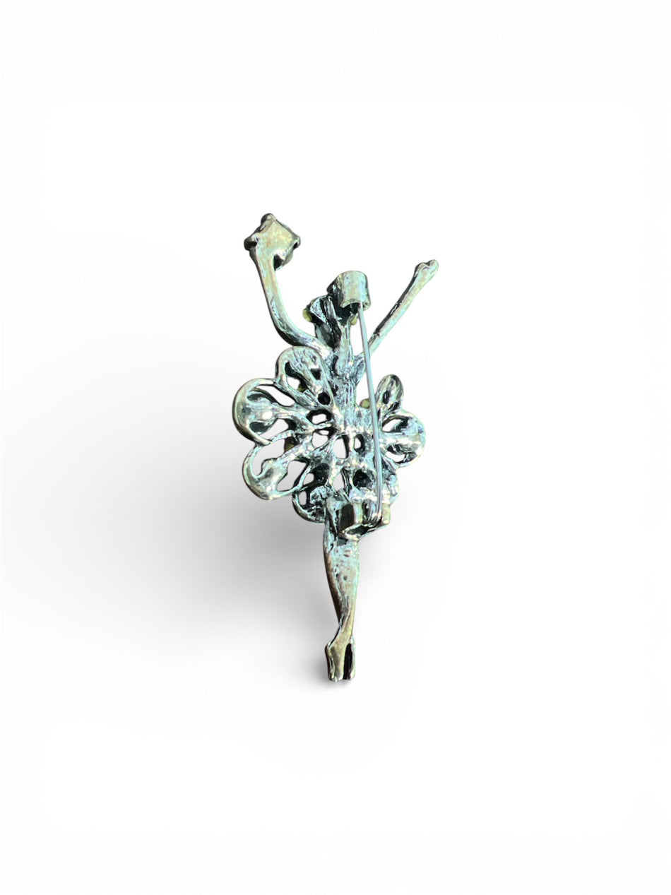 Brosa din aliaj si cristale zirconiu br13 - Shiny Beauty