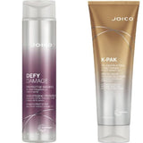 Set Sampon Joico Defy Damage 300ml si Balsam De Par Joico K-Pak Pentru Par Deteriorat 300ml - crema academie , Shiny Beauty - shiny beauty  ,  crema de fata