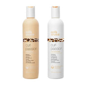 Pachet pentru par cret milk shake curl passion - Sampon 300ml, Balsam 300ml - crema academie , Shiny Beauty - shiny beauty  ,  crema de fata