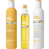 Pachet Hidratare si revitalizare sweet camomile Milk Shake - Sampon 300ml, Balsam 300ml, Tratament 150ml - crema academie , Shiny Beauty - shiny beauty  ,  crema de fata