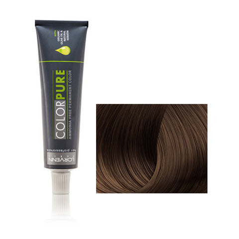 Vopsea par fara amoniac  Lorvenn Color Pure nr 8.1-light-blond-ash - crema academie , Lorvenn - shiny beauty  , Lorvenn color pure crema de fata