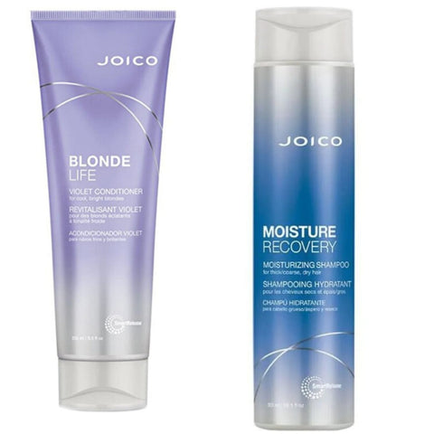 Set Balsam De Par Joico Blonde Life Violet 250ml si Sampon Joico Moisture Recovery 300ml - crema academie , Shiny Beauty - shiny beauty  ,  crema de fata