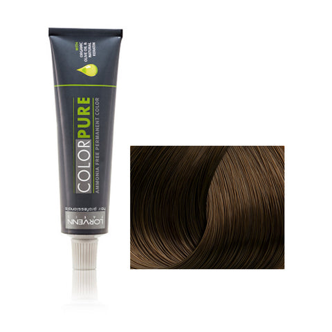 Vopsea par fara amoniac  Lorvenn Color Pure nr 6.71-dark-blond-ash-coffee - crema academie , Lorvenn - shiny beauty  , Lorvenn color pure crema de fata