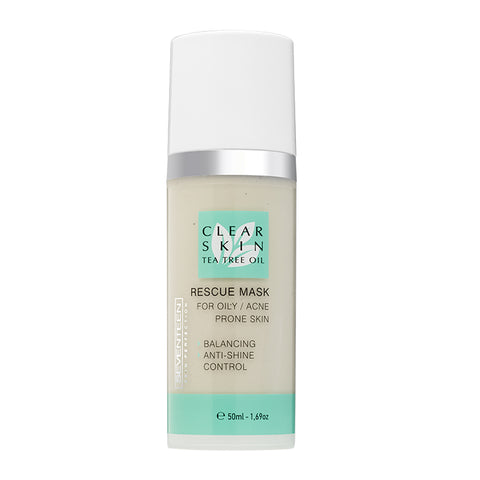 MASCA INGRIJIRE Seventeen CLEAR SKIN RESCUE MASK 50ml - crema academie , SEVENTEEN - shiny beauty  , GRAS/ACNEE Seventeen crema de fata