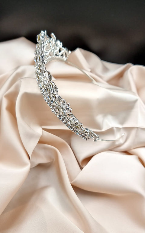 Coronita argintie Ocazie #1001 - crema academie , Shiny Beauty - shiny beauty  ,  crema de fata
