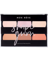 Paleta Contur MON REVE Shape Guru Palette 01 LIGHT 24gr - crema academie , Shiny Beauty - shiny beauty  ,  crema de fata