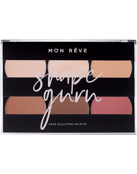 Paleta Contur MON REVE Shape Guru Palette 03 DEEP - crema academie , Shiny Beauty - shiny beauty  ,  crema de fata