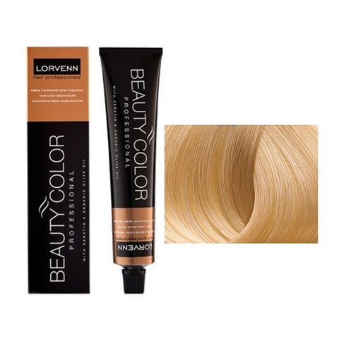 Vopsea par cu amoniac Lorvenn Beauty Color nr 10.13 - crema academie , Lorvenn - shiny beauty  , Lorvenn Beauty Color Professional crema de fata