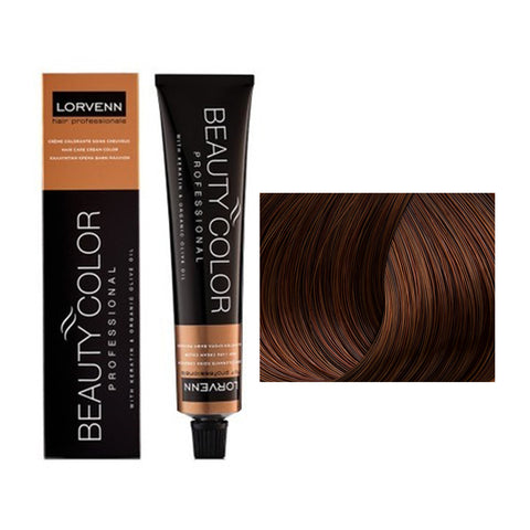 Vopsea par cu amoniac Lorvenn Beauty Color nr 6.37 dark blond golden coffe - crema academie , Lorvenn - shiny beauty  , Lorvenn Beauty Color Professional crema de fata
