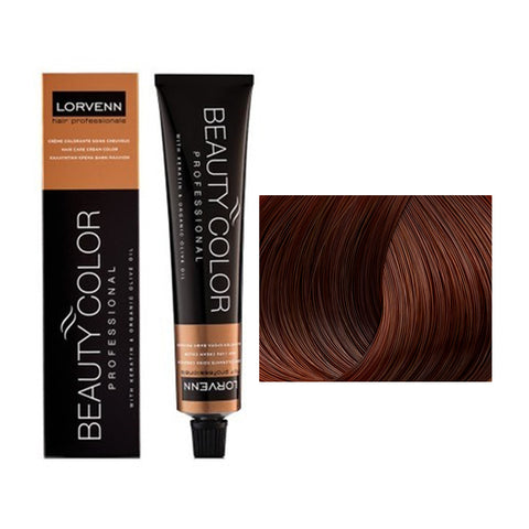 Vopsea par cu amoniac Lorvenn Beauty Color nr 6.41 - crema academie , Lorvenn - shiny beauty  , Lorvenn Beauty Color Professional crema de fata