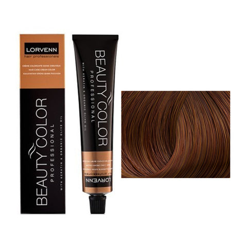 Vopsea par cu amoniac Lorvenn Beauty Color nr 7.35 - crema academie , Lorvenn - shiny beauty  , Lorvenn Beauty Color Professional crema de fata