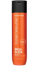 TOTAL RESULTS  MEGA SLEEK SHAMPOO 300ML - crema academie , MATRIX - shiny beauty  , SAMPON crema de fata