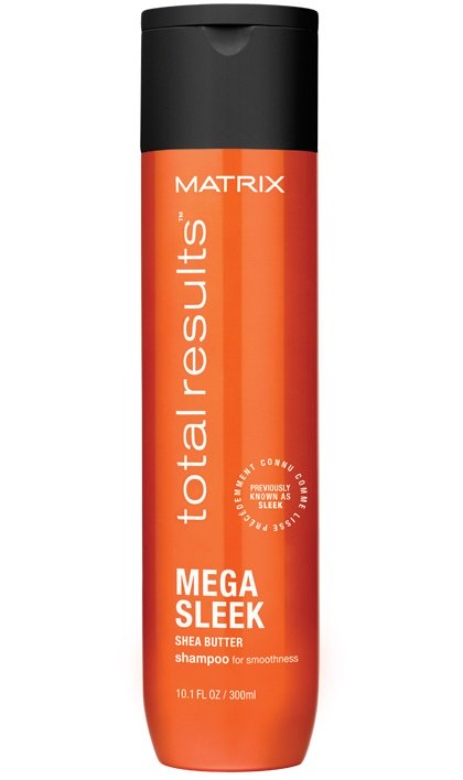 TOTAL RESULTS  MEGA SLEEK SHAMPOO 300ML - crema academie , MATRIX - shiny beauty  , SAMPON crema de fata
