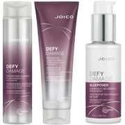 Set Joico Defy Damage Sampon 300ml + Balsam 250ml + Tratament fara clatire pe timpul noptii Overnight 100ml - crema academie , Shiny Beauty - shiny beauty  ,  crema de fata