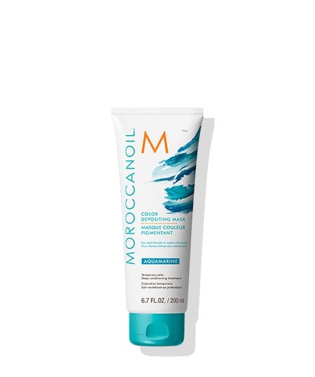 Masca de par nuantatoare Moroccanoil Aquamarine 200ml - crema academie , Moroccanoil - shiny beauty  , Masca par crema de fata