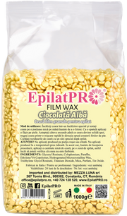 Ceara film wax cu ciocolata alba EpilatPro - crema academie , EpilatPRO - shiny beauty, ceara epilatoare crema de fata