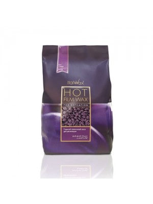 Italwax Hot film Wax Ceara de epilat profesionala elastica granule - Pruna 1 kg - crema academie , italwax - shiny beauty  , ceara epilat crema de fata