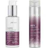 Pachet Joico Defy Damage Sampon 300ml si Tratament fara clatire pe timpul noptii Overnight 100ml - crema academie , Shiny Beauty - shiny beauty  ,  crema de fata