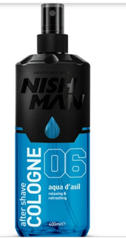 NishMan After Shave Lotion Cologne 06 Aqua  400 ml - crema academie , Shiny Beauty - shiny beauty  ,  crema de fata