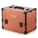 Geanta cosmetica metalizata - Rose Gold - crema academie , Cupio - shiny beauty  , Genti cosmetice crema de fata