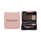 Set pentru sprancene Makeup Revolution Brow Sculpt Kit, Medium, 2.2 g - crema academie , Revolution - shiny beauty  , kit sprancene revolution crema de fata