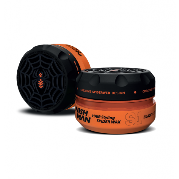 Ceara de par cu fixare puternica  NishMan Spider Blackwidow S1, 150 ml - crema academie , Shiny Beauty - shiny beauty  ,  crema de fata